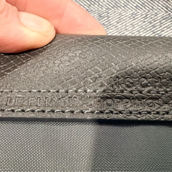 Longchamp Le Pliage Green Medium Nylon Tote Bag | color: graphite - Picture 8 of 10